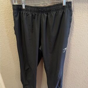 Gymshark Men’s Black Track Pants Joggers Size M Athletic Training Lounge